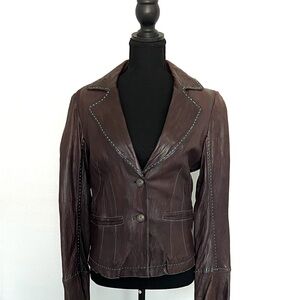 Women's Brown Leather Jacket